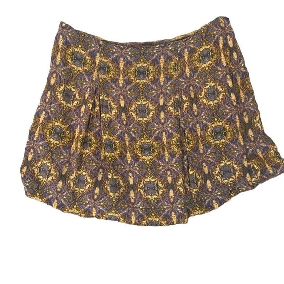 Free People Lovers Lane Printed Mini Skirt in Night Combo. Size 12 - Picture 4 of 12